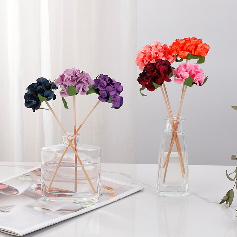 Fleurs en papier parfumées colorées, fleurs artificielles absorbantes de parfum faites à la main, accessoires d'ornement de diffuseur de roseaux, tiges de fleurs en papier diffuseur