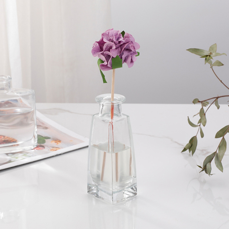 Fleurs en papier parfumées colorées, fleurs artificielles absorbantes de parfum faites à la main, accessoires d'ornement de diffuseur de roseaux, tiges de fleurs en papier diffuseur
